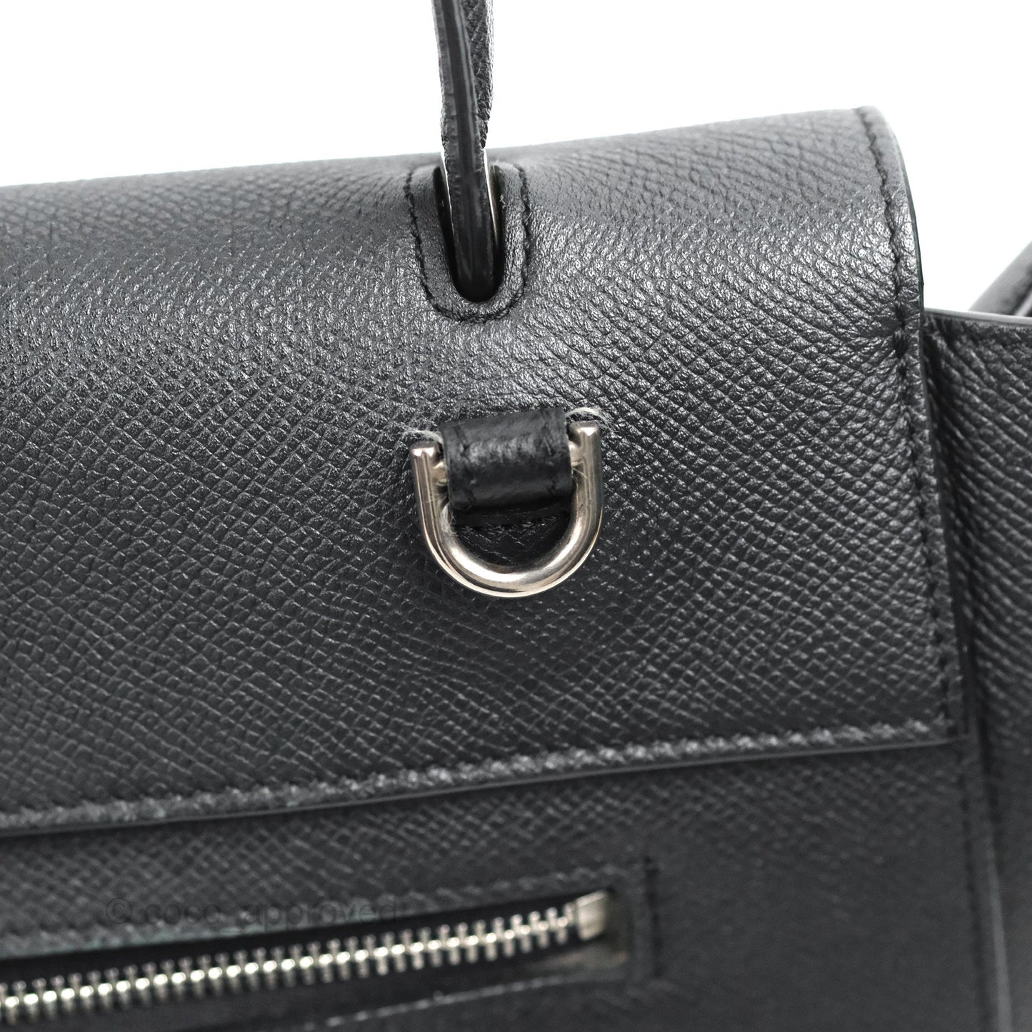 Celine Mini Belt Bag Dark Navy Grained Calfskin Ruthenium Hardware