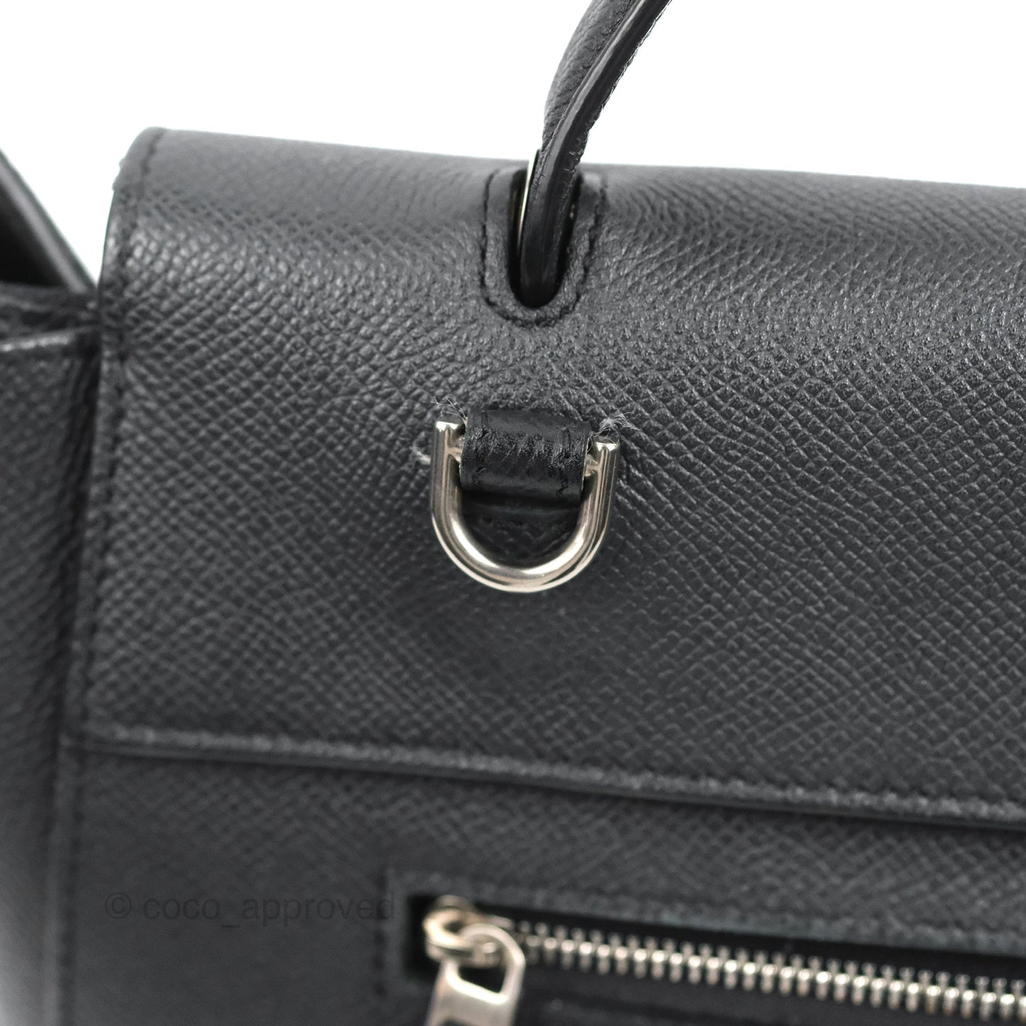 Celine Mini Belt Bag Dark Navy Grained Calfskin Ruthenium Hardware
