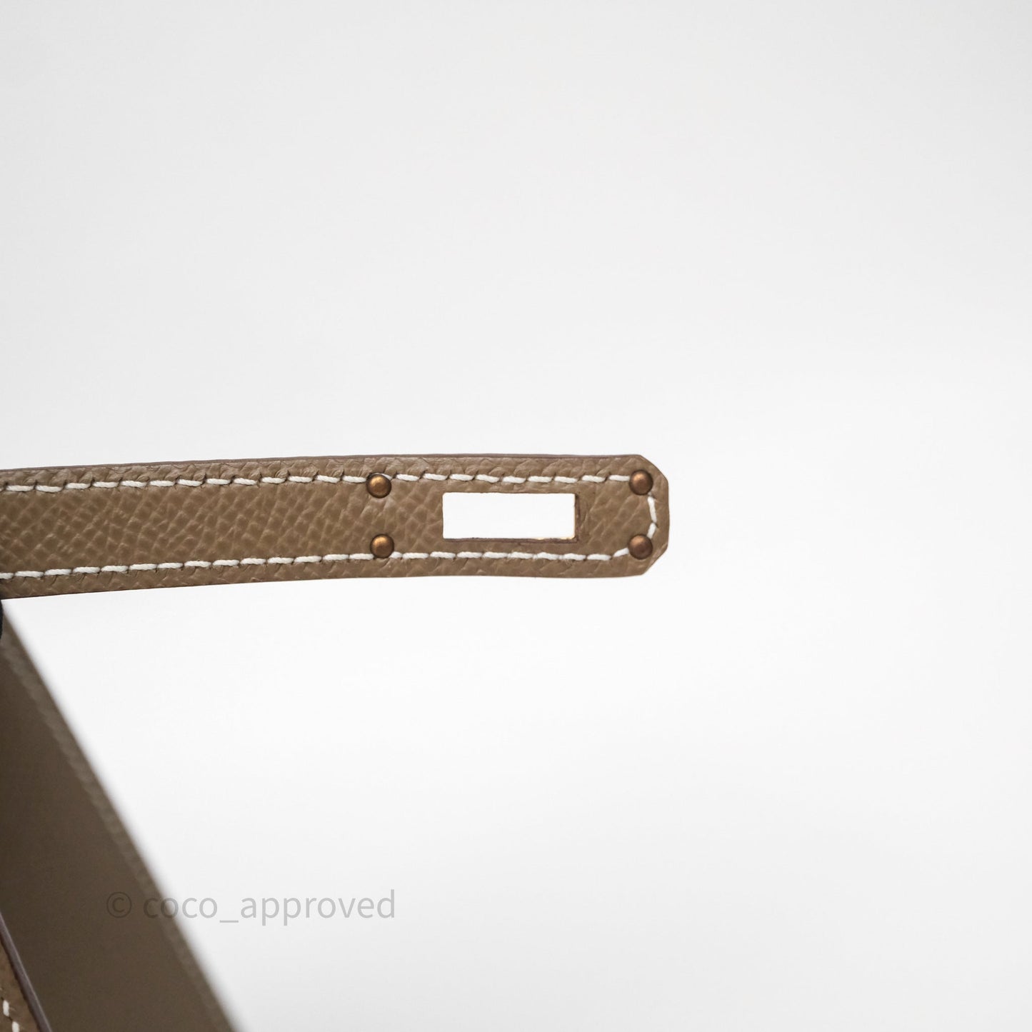 Hermes Kelly 25 Etoupe 18 Epsom Gold Hardware
