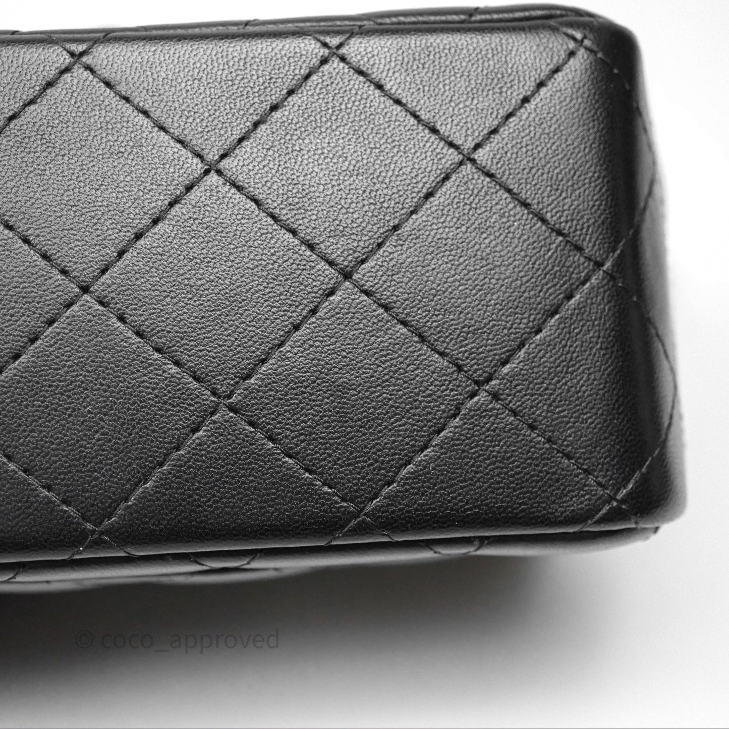 Chanel Mini Square Black Lambskin Gold Hardware