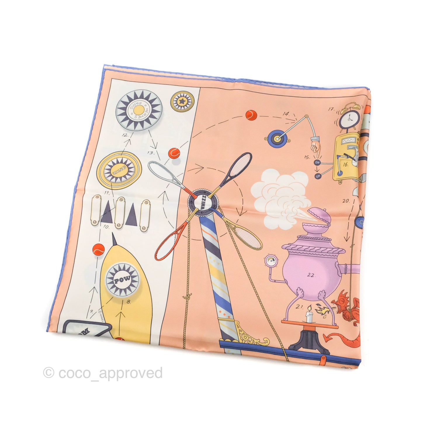 Hermès Tea for Two Silk Scarf 90