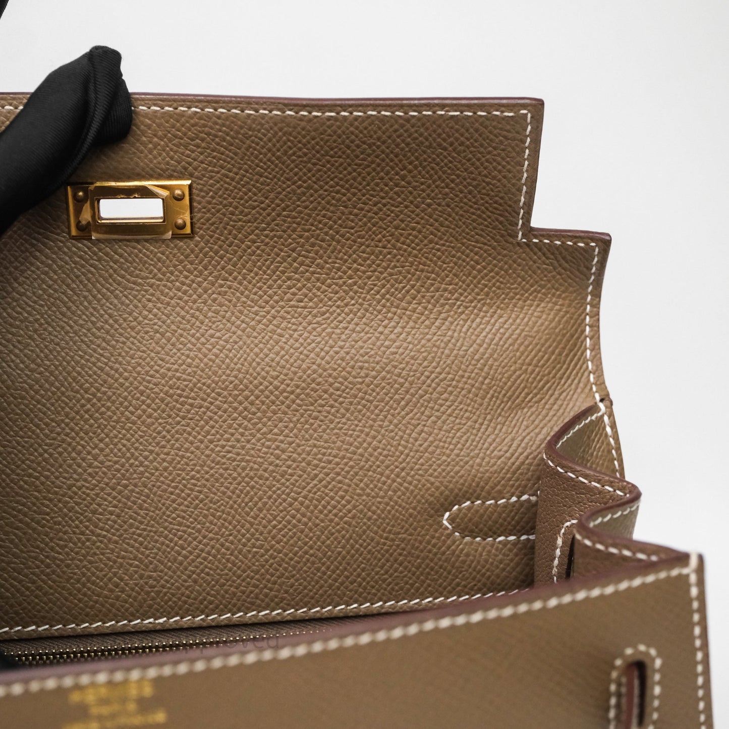 Hermes Kelly 25 Etoupe 18 Epsom Gold Hardware