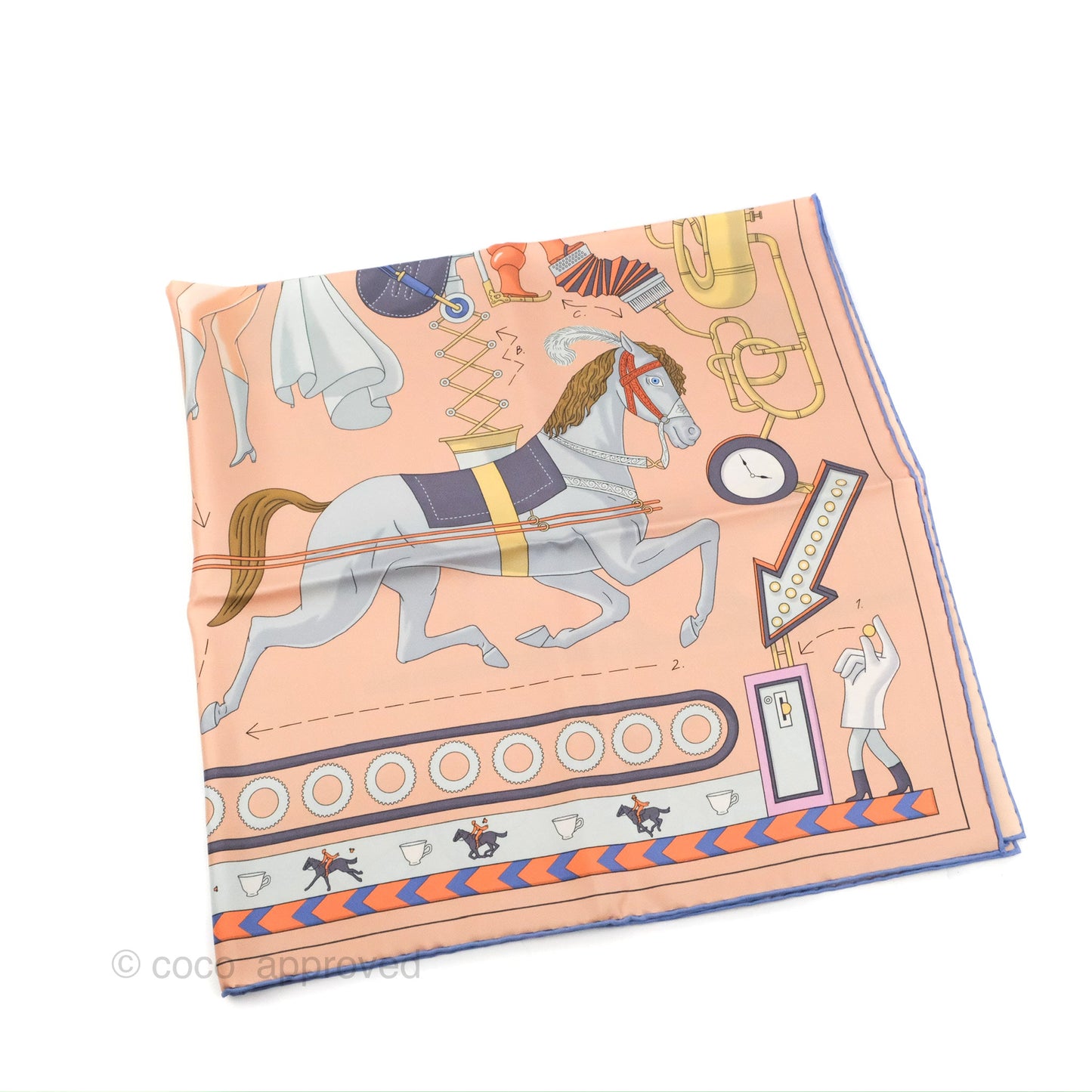 Hermès Tea for Two Silk Scarf 90