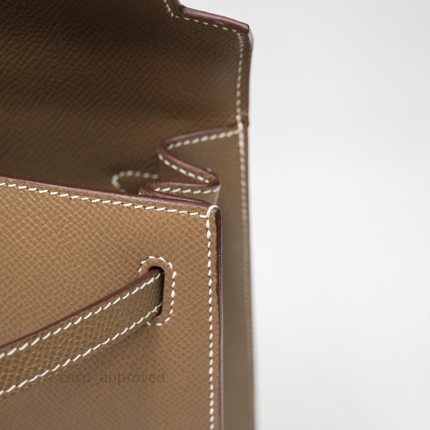 Hermes Kelly 25 Etoupe 18 Epsom Gold Hardware