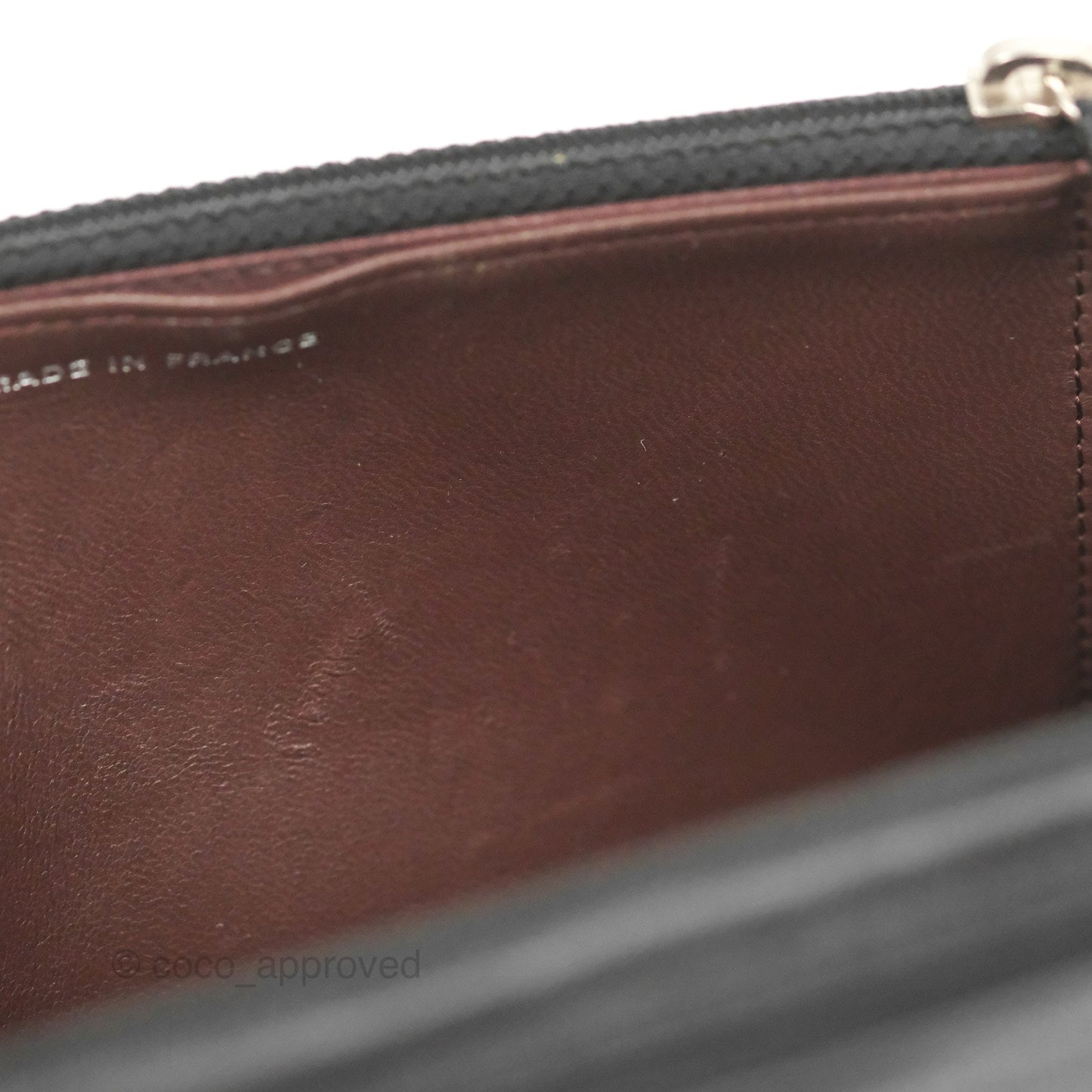 Chanel Quilted Classic Wallet on Chain WOC Black Lambskin Silver Hardware
