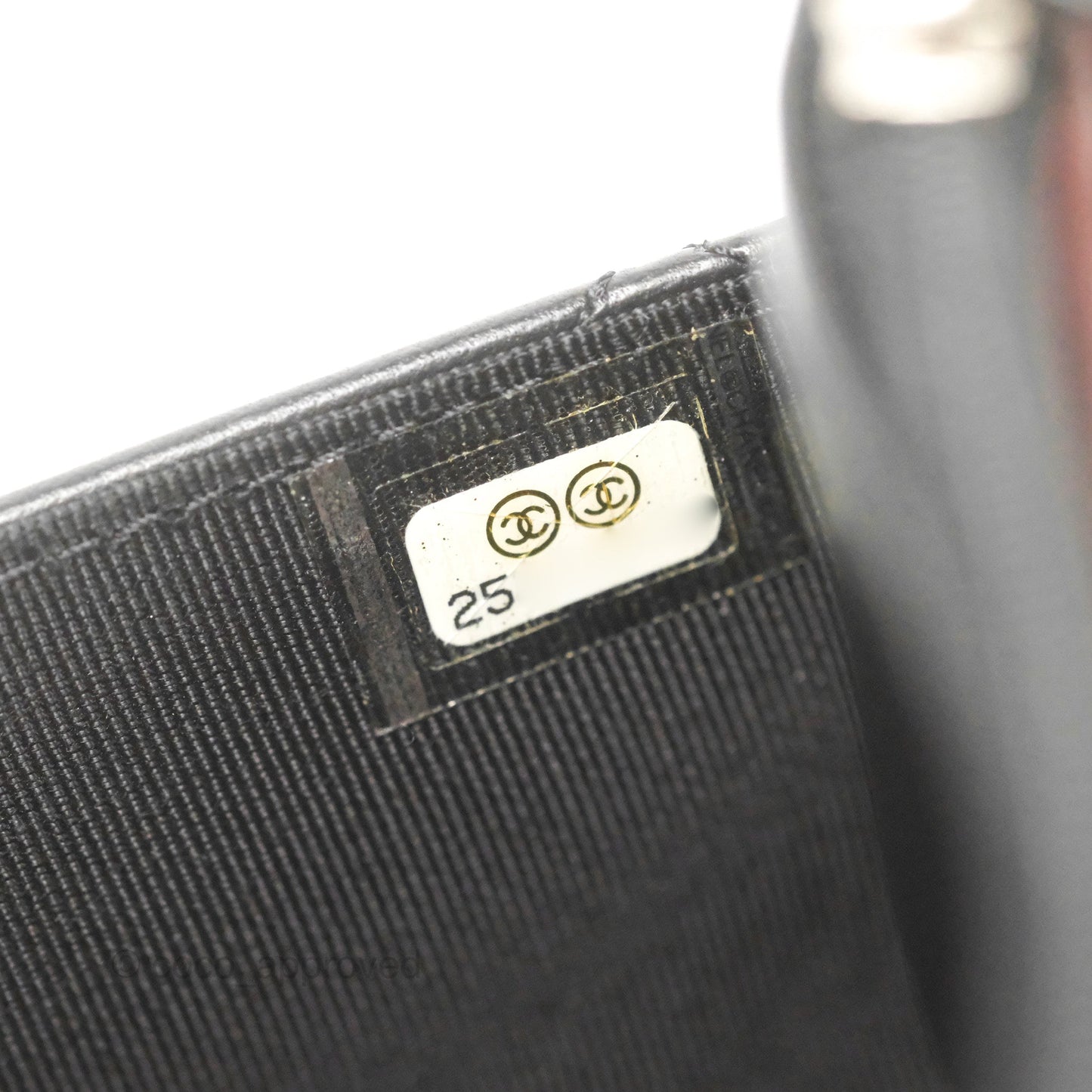 Chanel Quilted Classic Wallet on Chain WOC Black Lambskin Silver Hardware