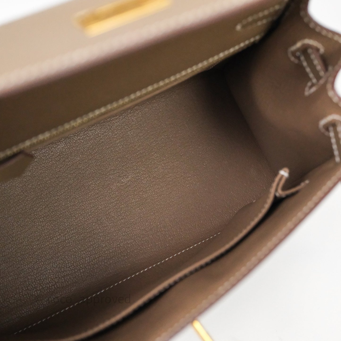 Hermes Kelly 25 Etoupe 18 Epsom Gold Hardware