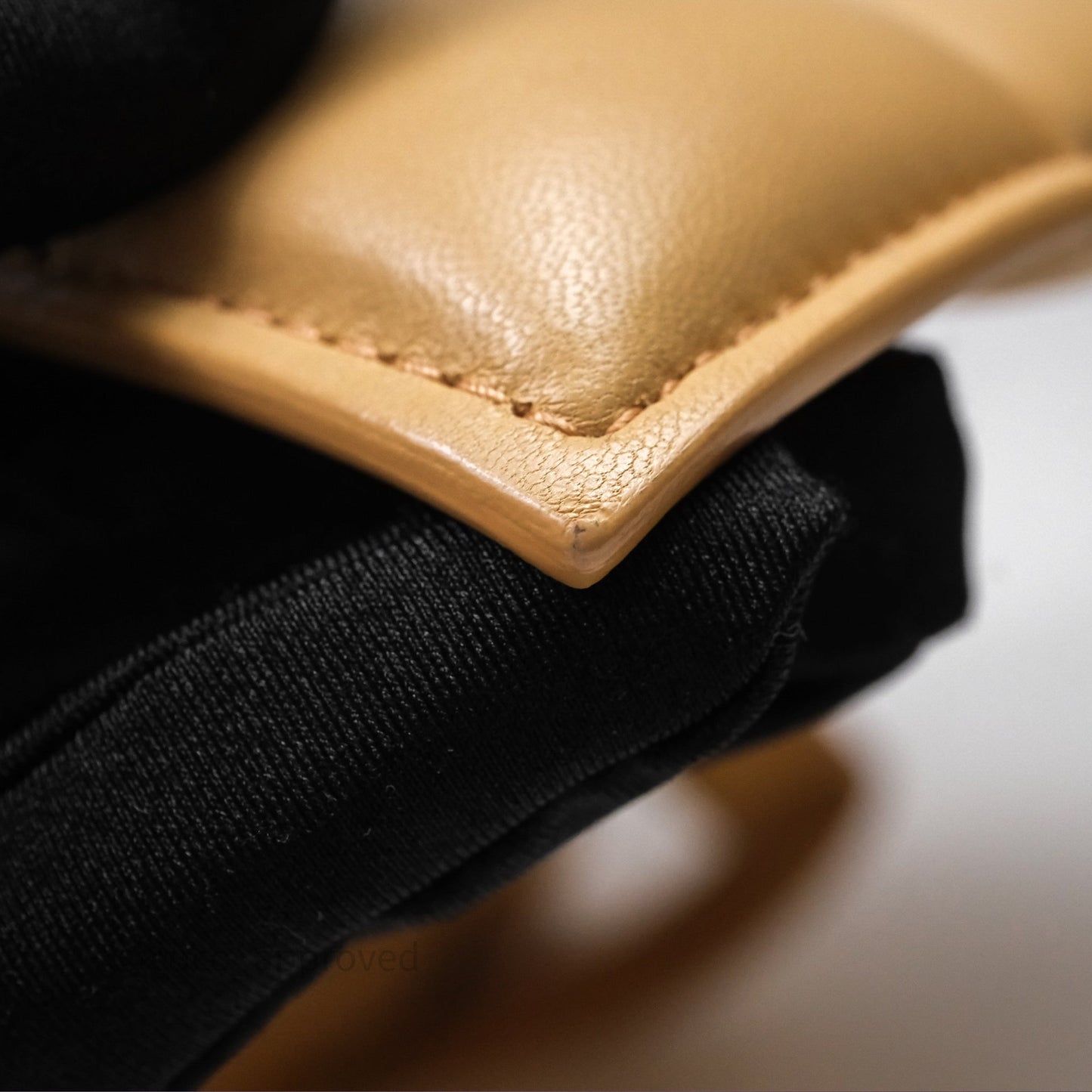 Bottega Veneta Padded Cassette Beige Lambskin