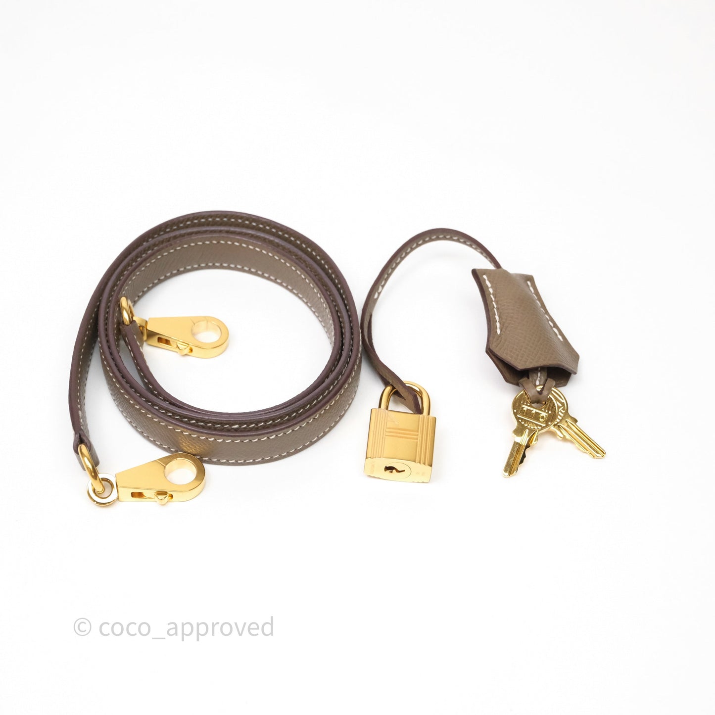 Hermes Kelly 25 Etoupe 18 Epsom Gold Hardware