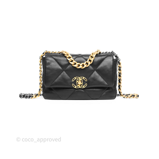 Chanel 19 Small Black Mixed Hardware