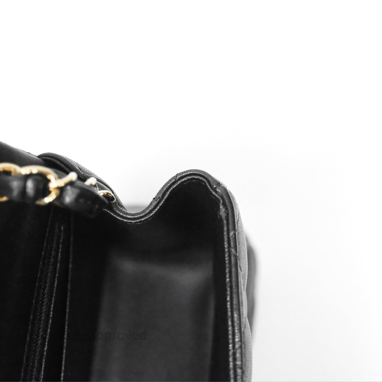 Chanel Mini Square Black Lambskin Gold Hardware