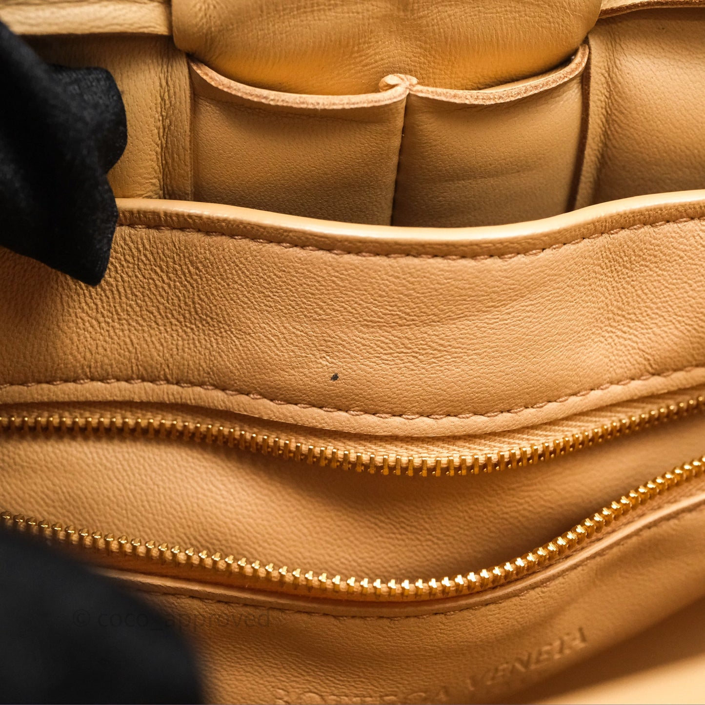 Bottega Veneta Padded Cassette Beige Lambskin