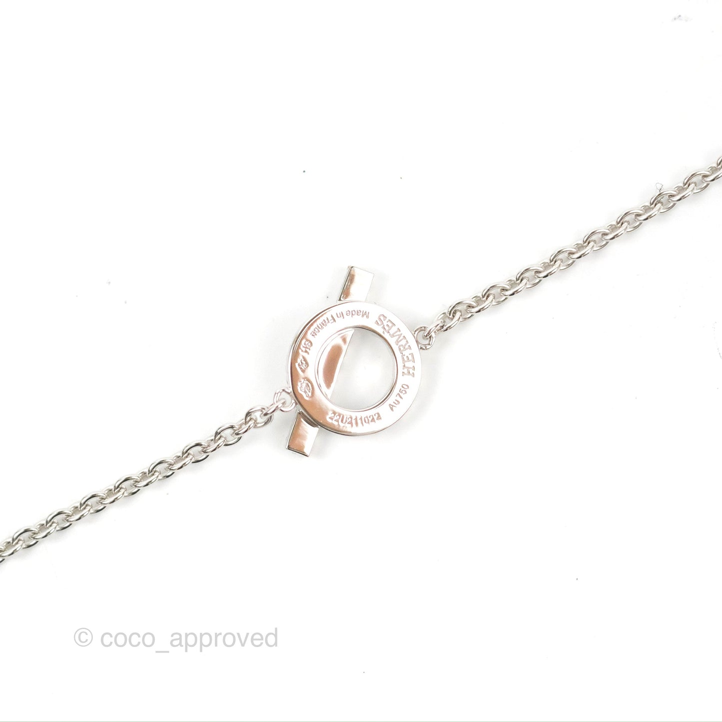 Hermès Finesse Bracelet White Gold