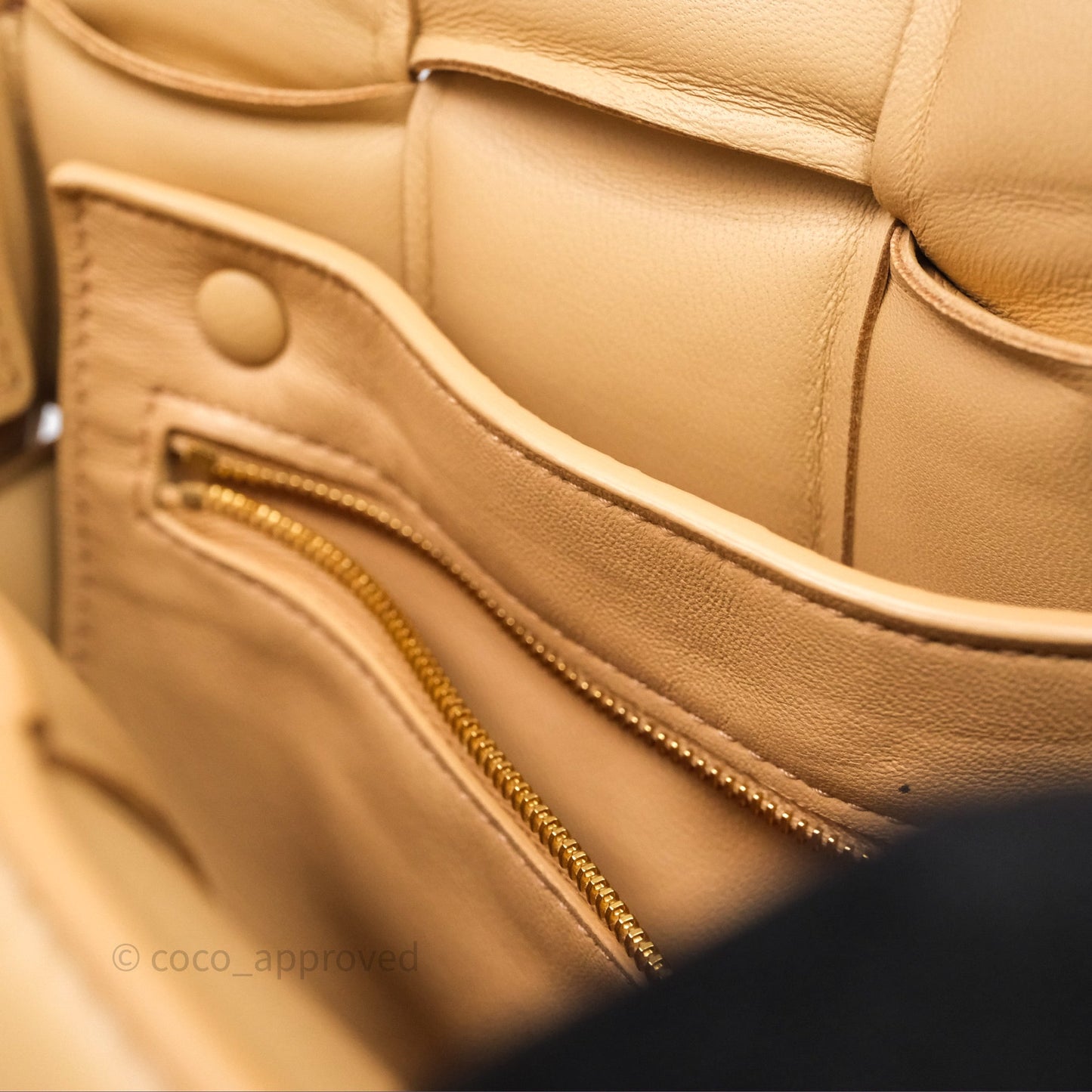 Bottega Veneta Padded Cassette Beige Lambskin