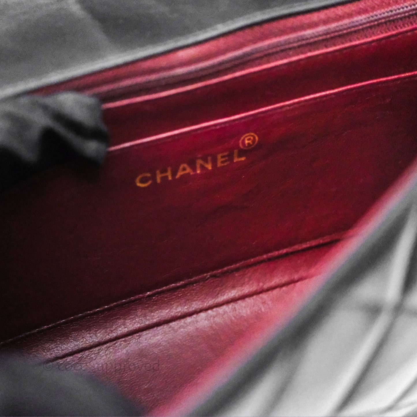 Chanel Vintage Small Diana Bag Quilted Black Lambskin 24K Gold Hardware