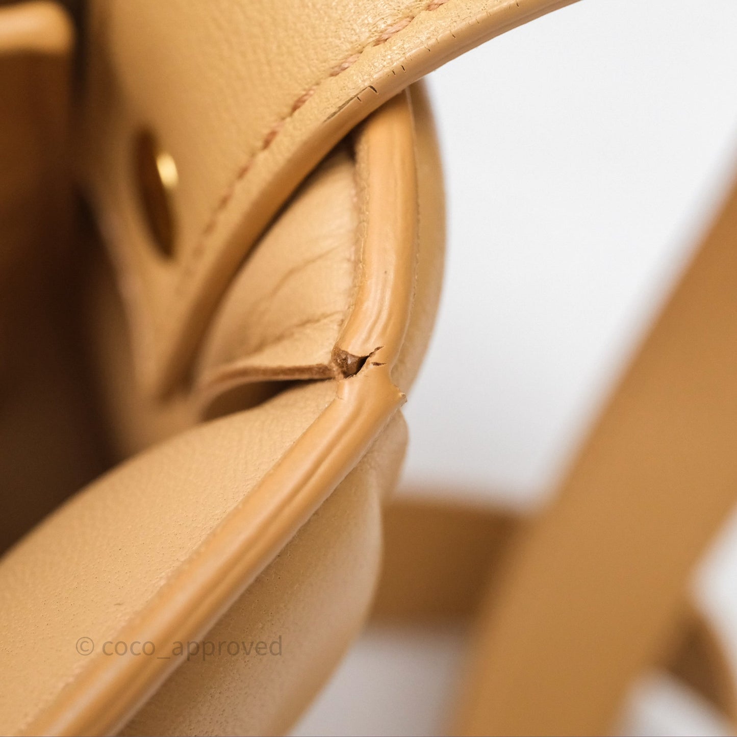 Bottega Veneta Padded Cassette Beige Lambskin