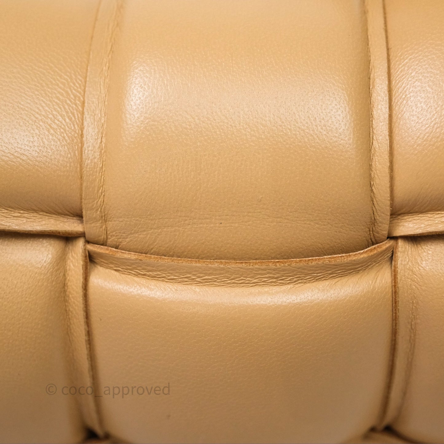 Bottega Veneta Padded Cassette Beige Lambskin