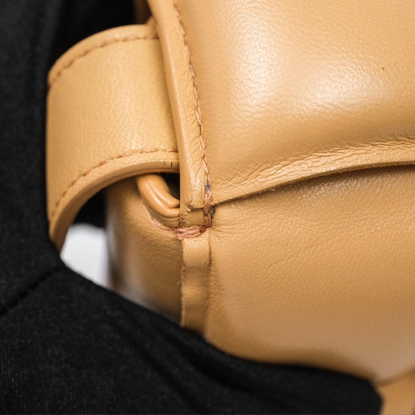 Bottega Veneta Padded Cassette Beige Lambskin