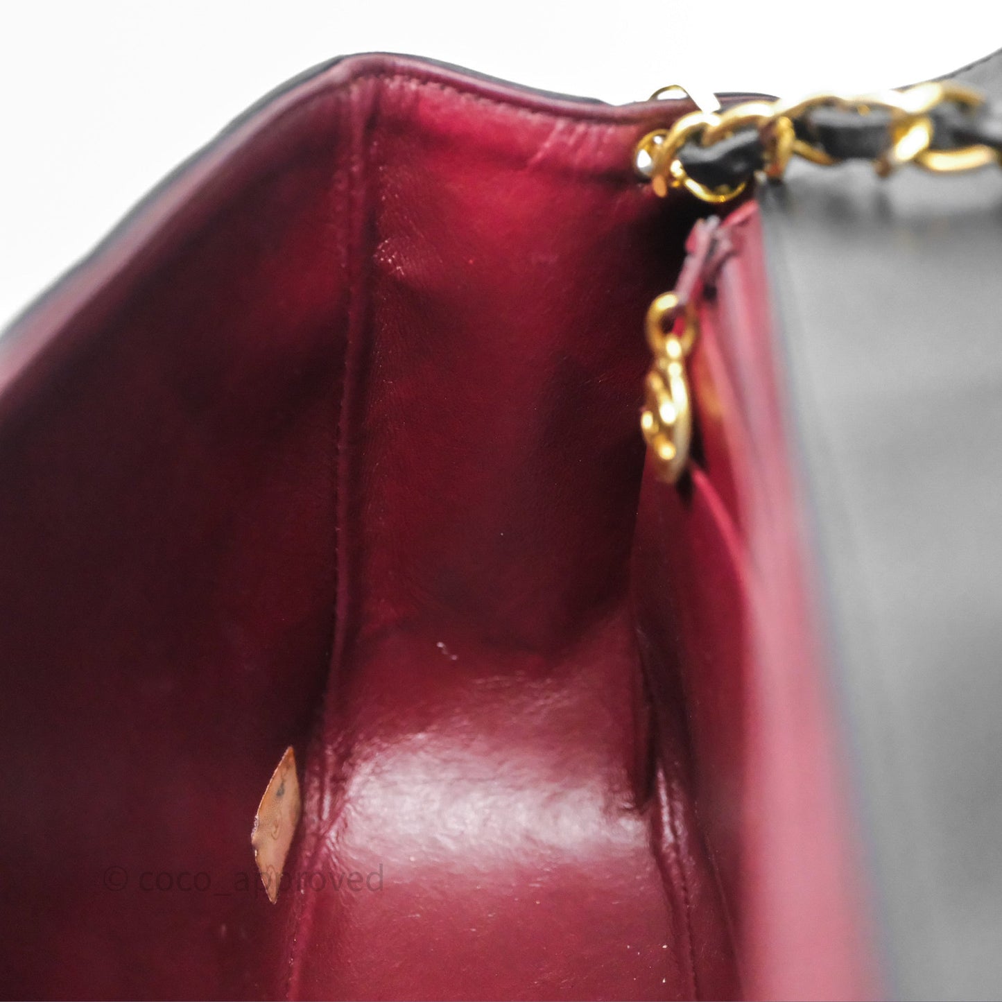 Chanel Vintage Small Diana Bag Quilted Black Lambskin 24K Gold Hardware