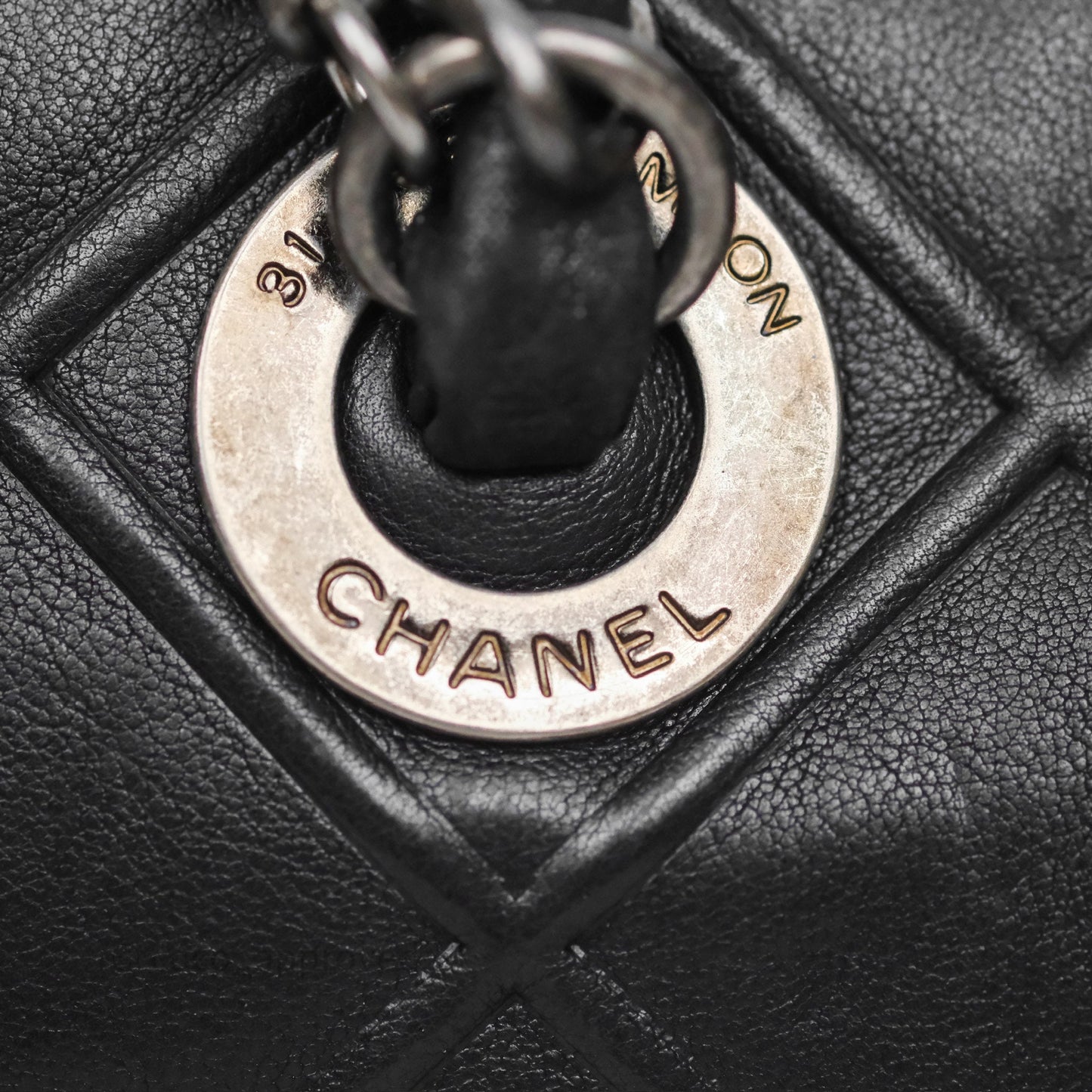 Chanel Small Chic Zip Shopping Tote Black Calfskin Ruthenium Hardware