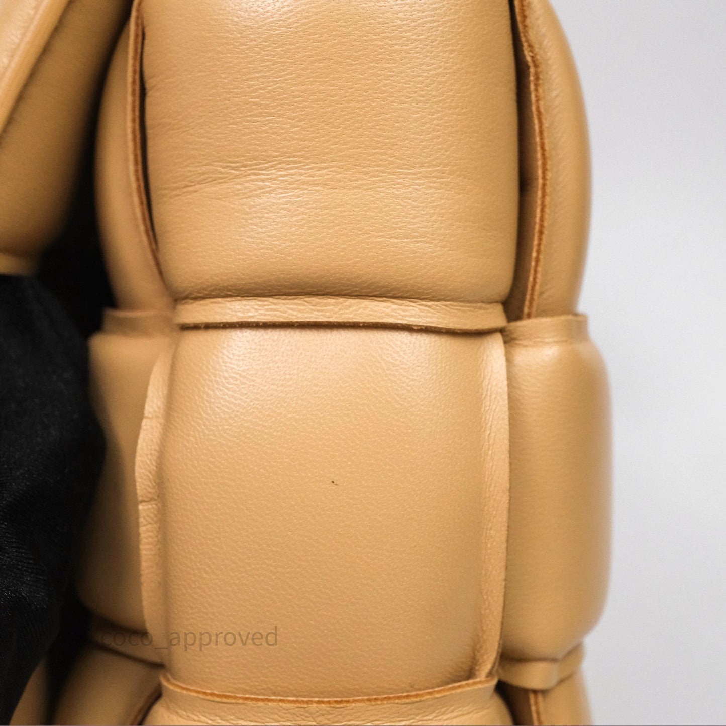Bottega Veneta Padded Cassette Beige Lambskin