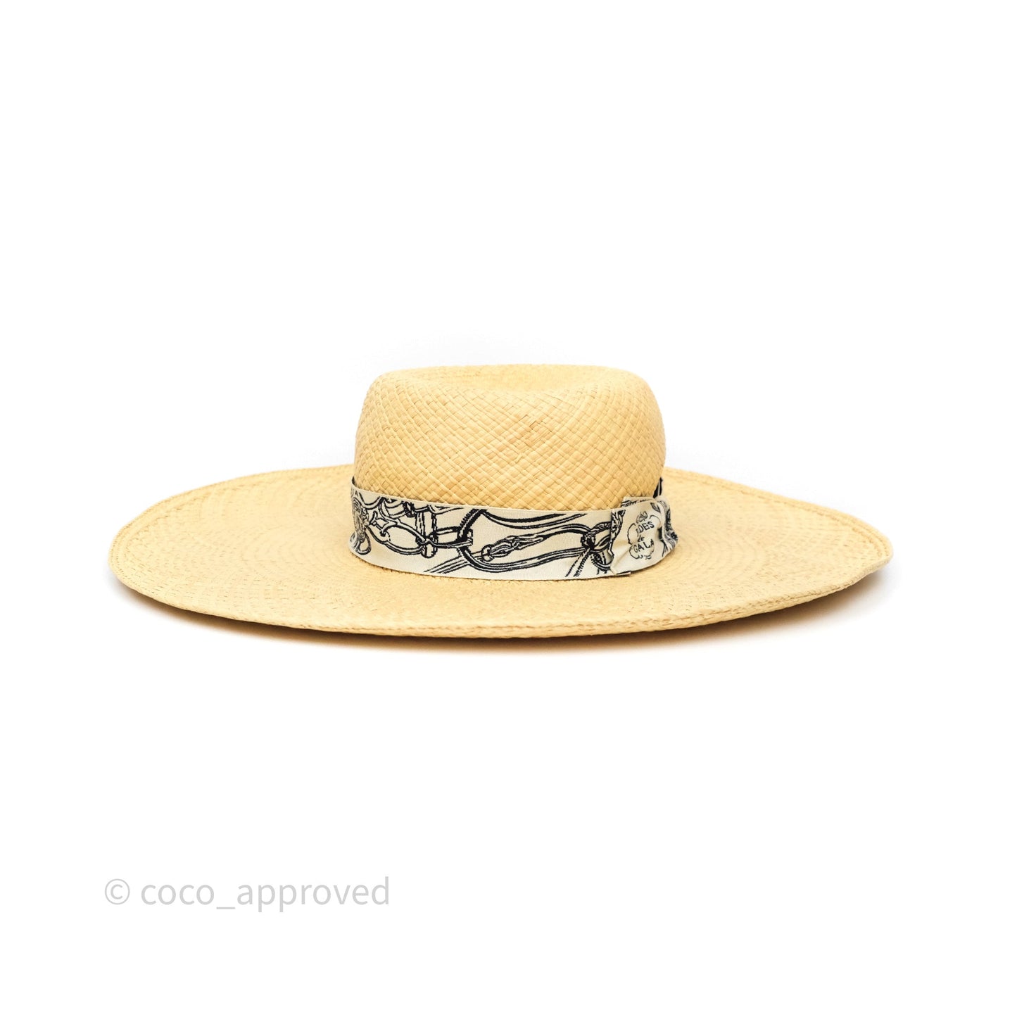 Hermès Carrousel Hat Naturel/ Ecru/ Noir