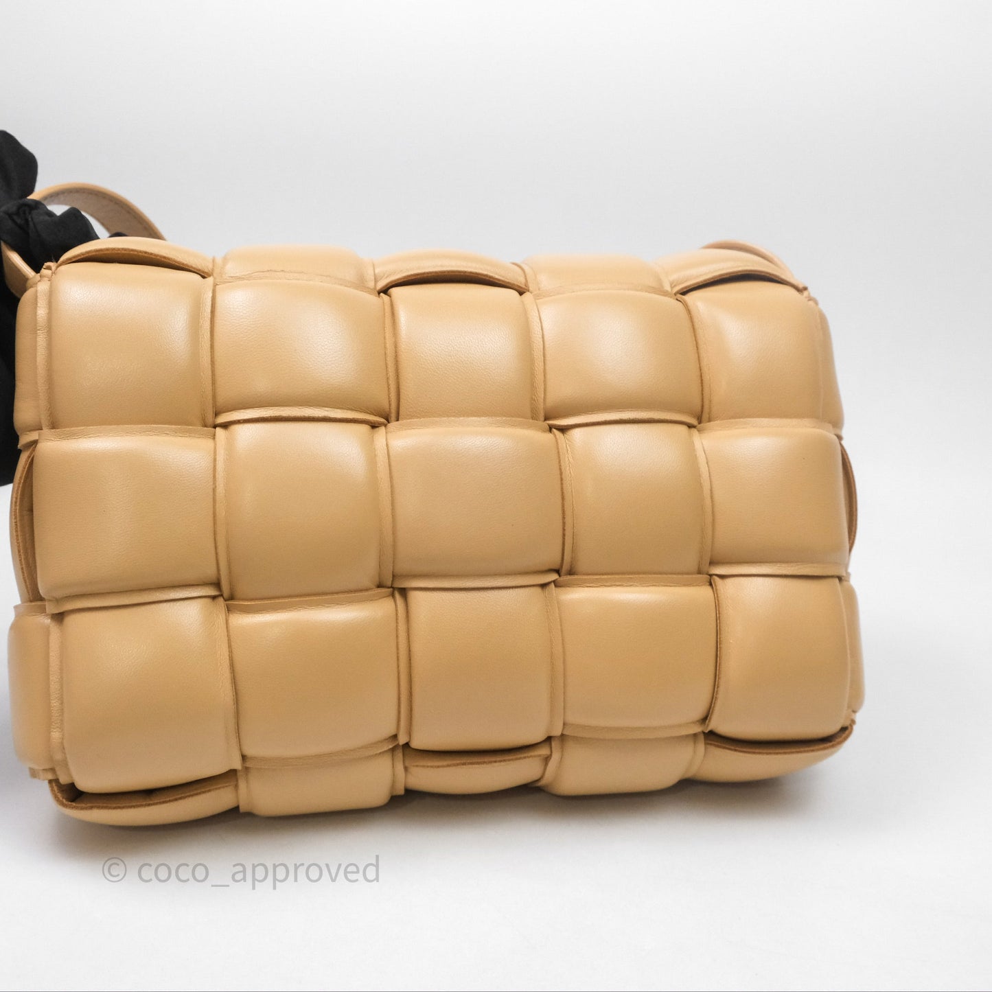 Bottega Veneta Padded Cassette Beige Lambskin