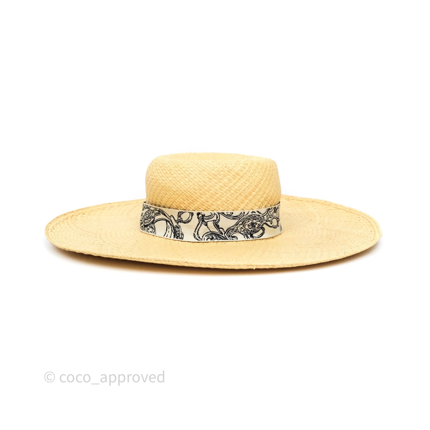 Hermès Carrousel Hat Naturel/ Ecru/ Noir