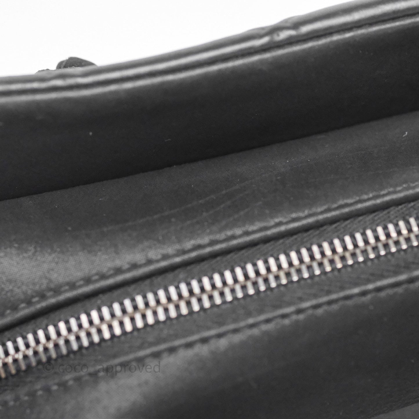 Chanel Small Chic Zip Shopping Tote Black Calfskin Ruthenium Hardware