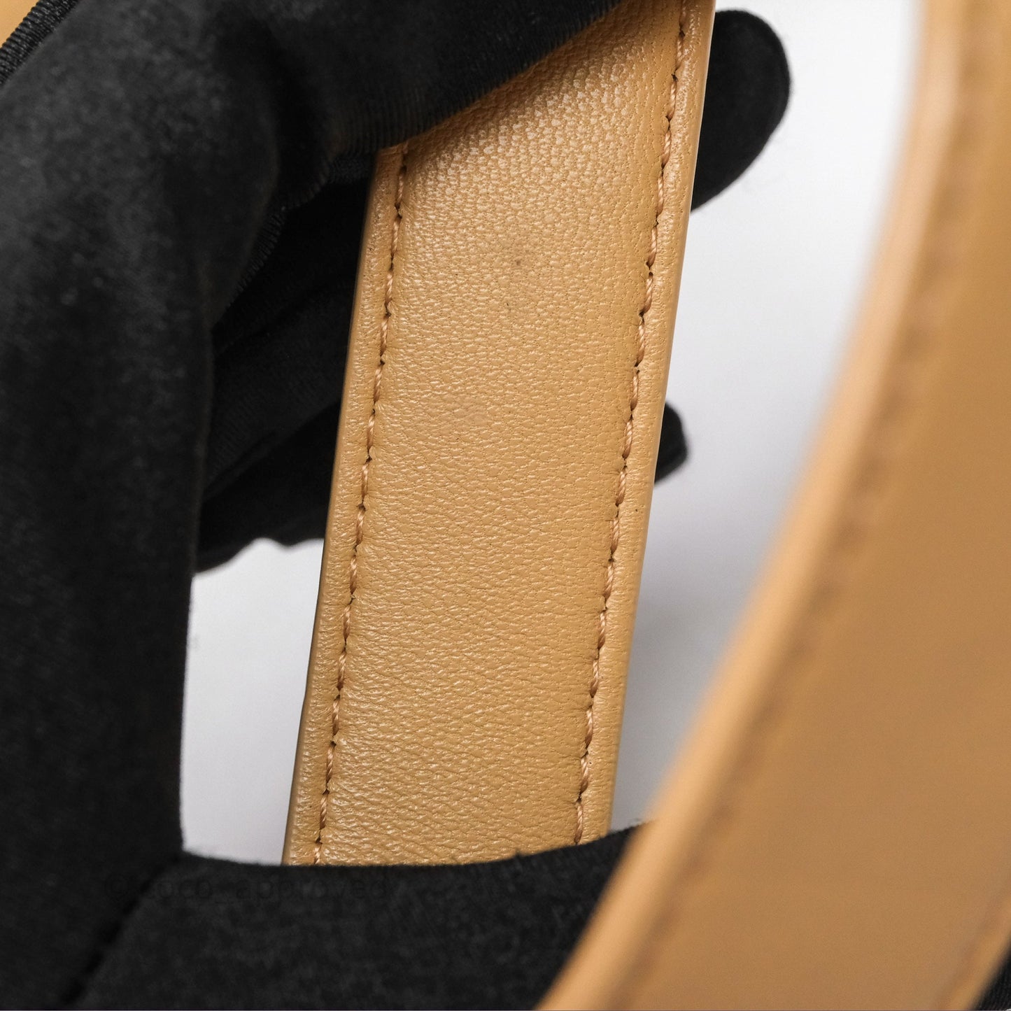 Bottega Veneta Padded Cassette Beige Lambskin