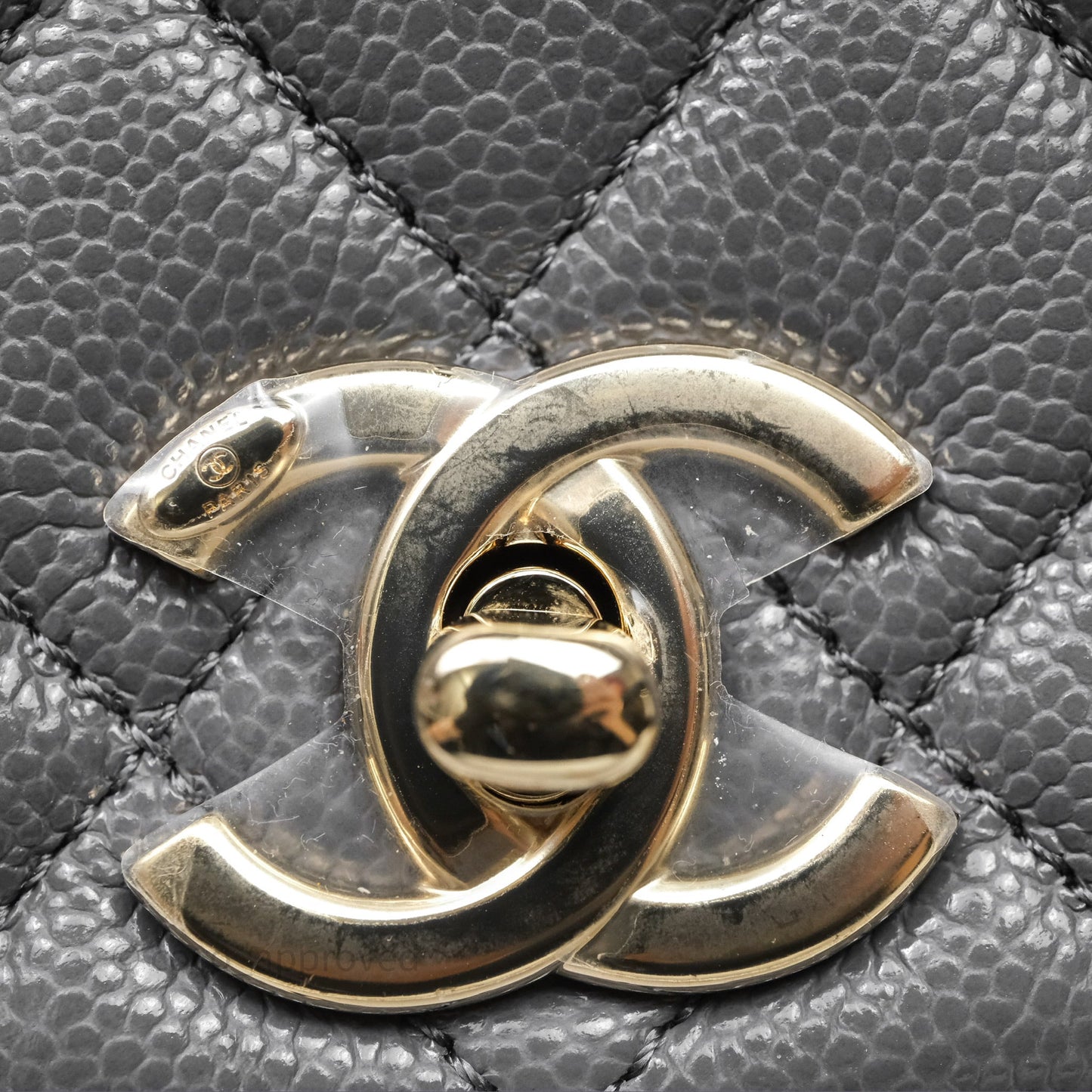 Chanel Duma Backpack Medium Grey Caviar Gold Hardware