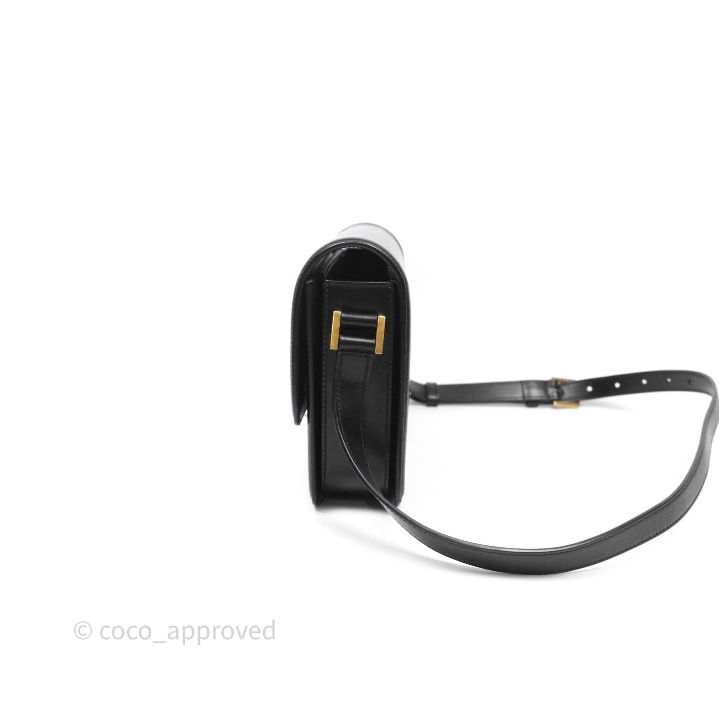 Saint Laurent Medium Black Solferino Bag Gold Hardware