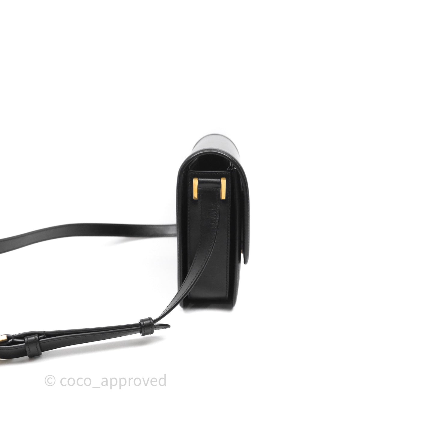 Saint Laurent Medium Black Solferino Bag Gold Hardware