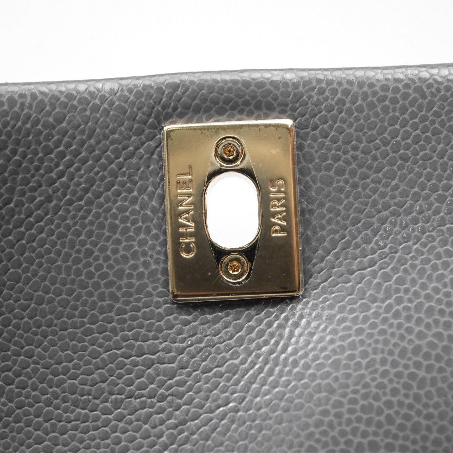 Chanel Duma Backpack Medium Grey Caviar Gold Hardware