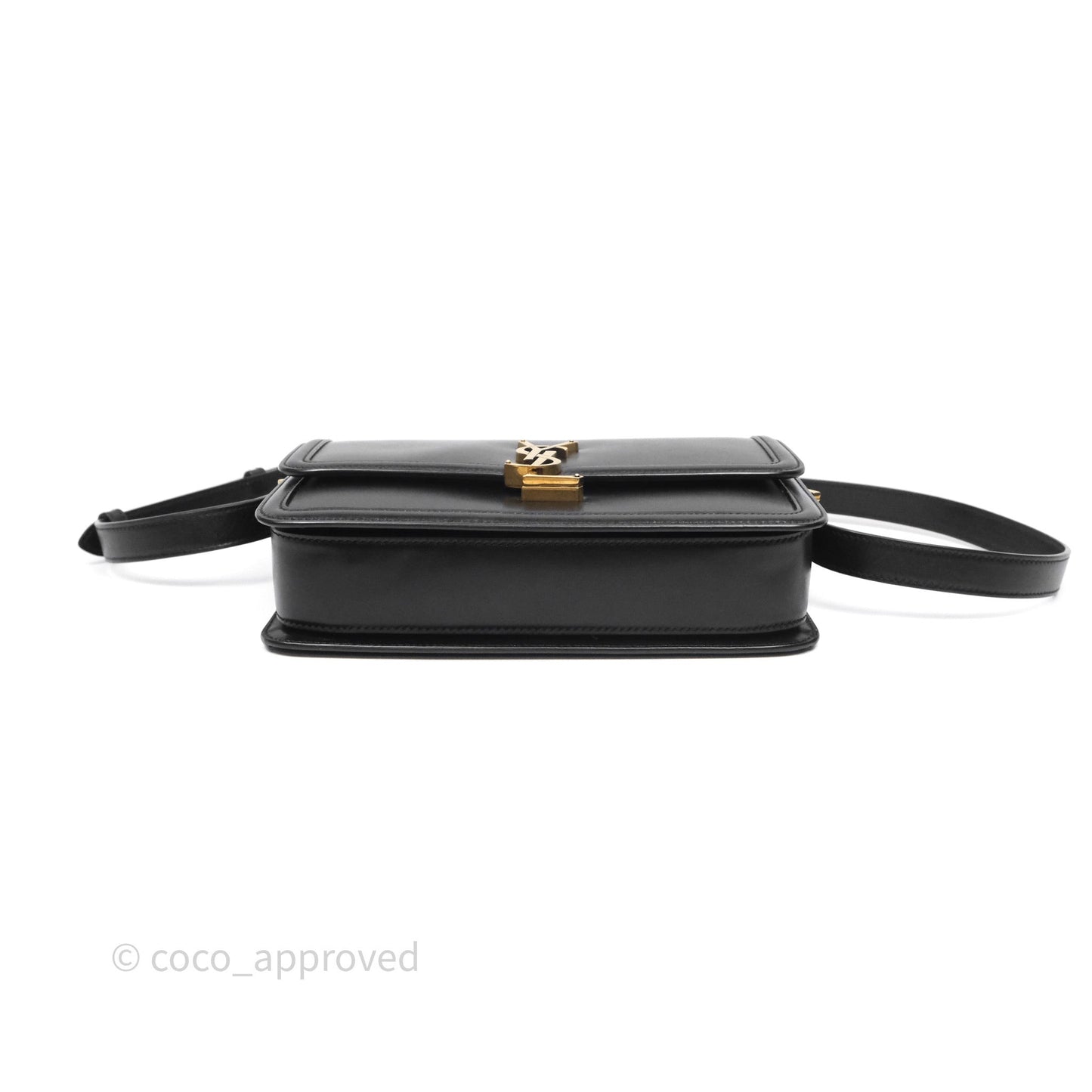 Saint Laurent Medium Black Solferino Bag Gold Hardware