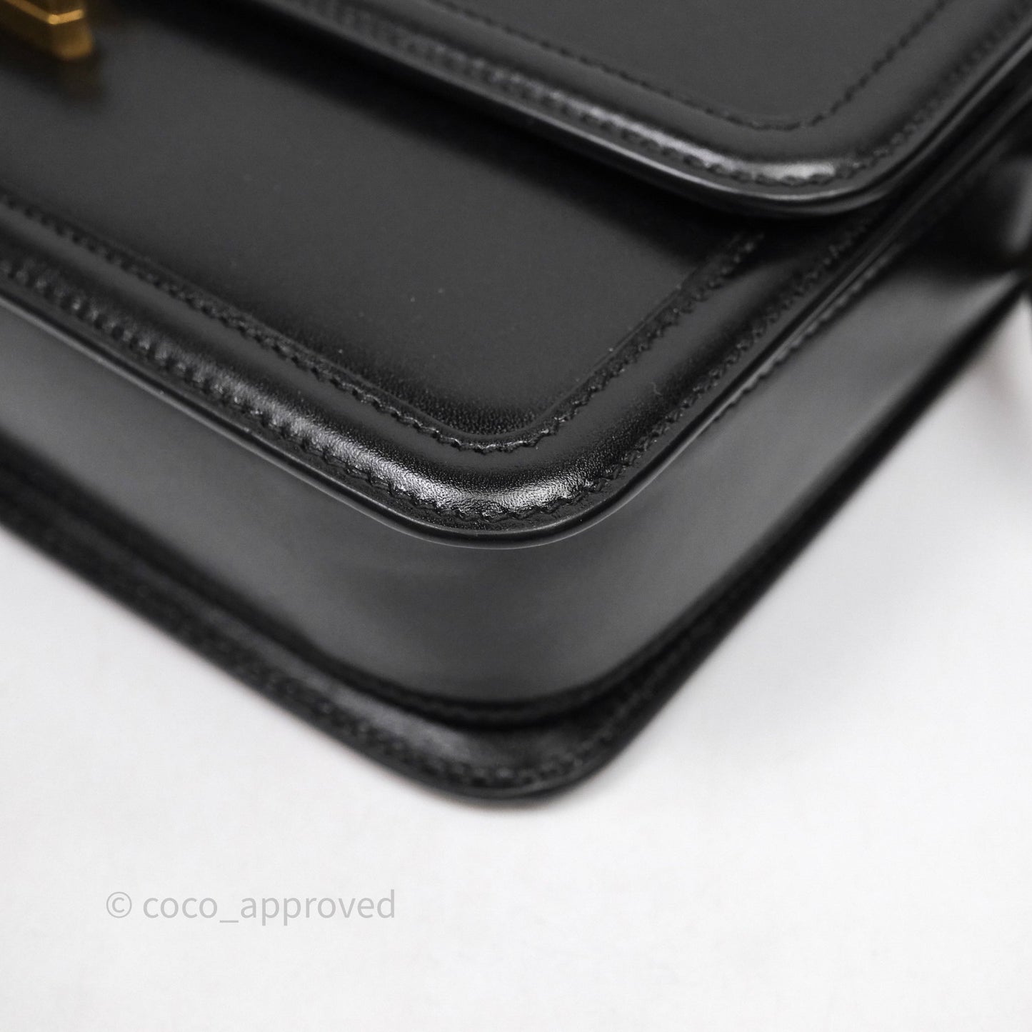 Saint Laurent Medium Black Solferino Bag Gold Hardware