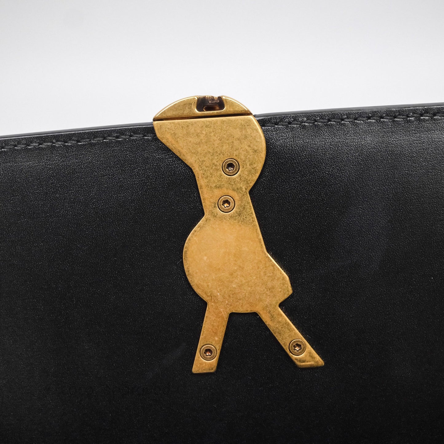 Saint Laurent Medium Black Solferino Bag Gold Hardware