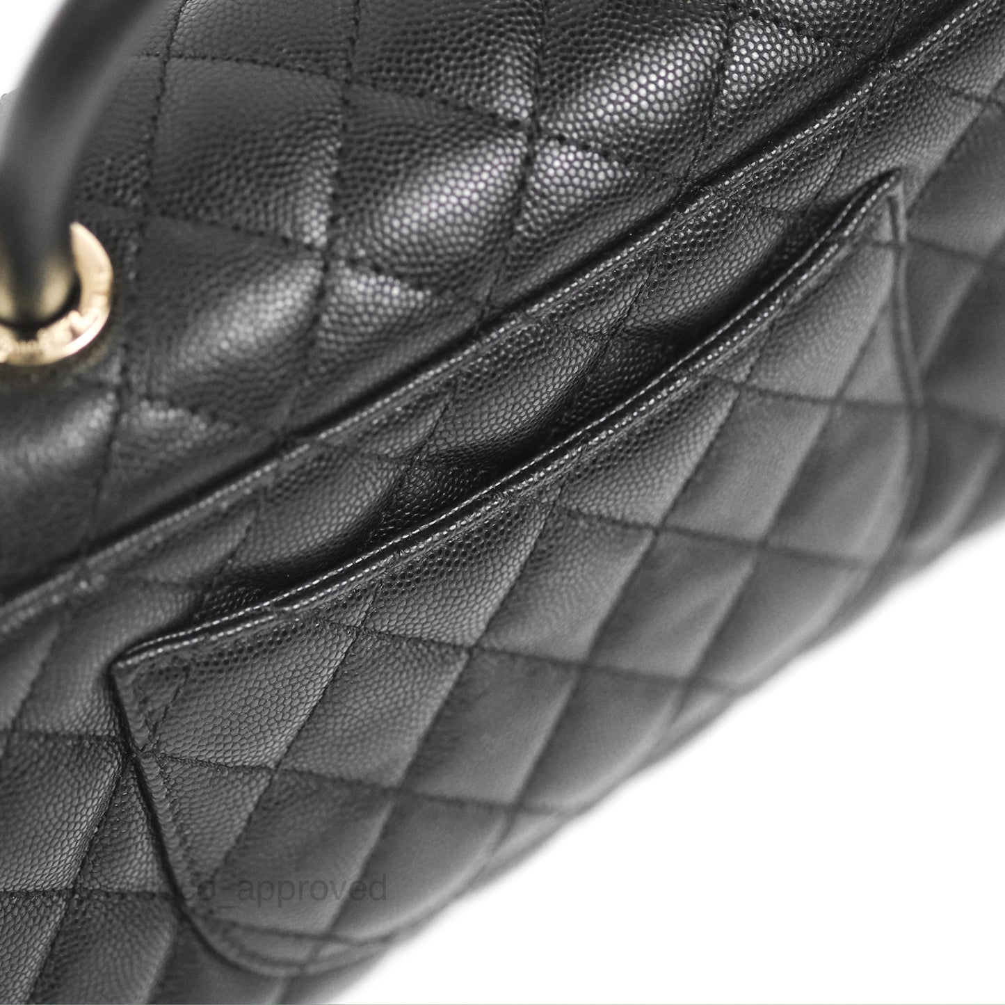 Chanel Small Coco Handle Black Caviar Gold Hardware