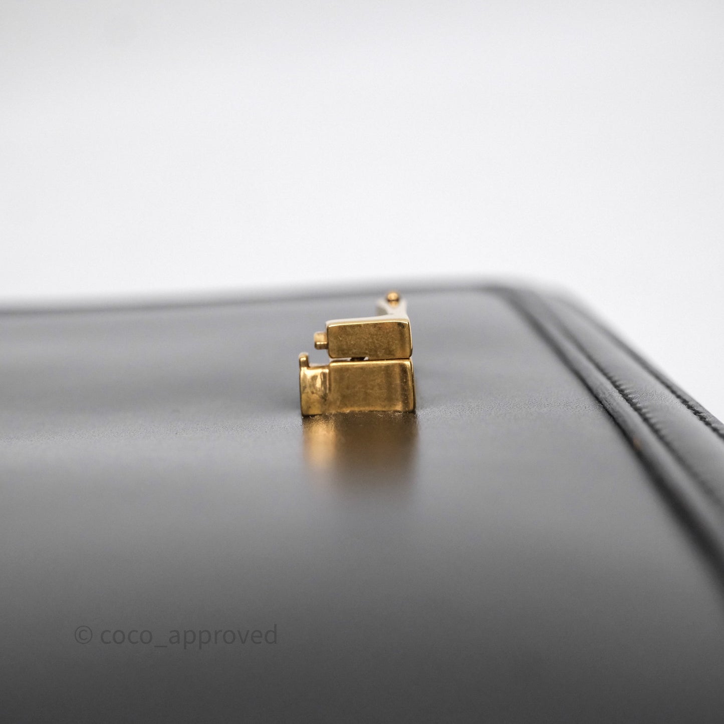 Saint Laurent Medium Black Solferino Bag Gold Hardware