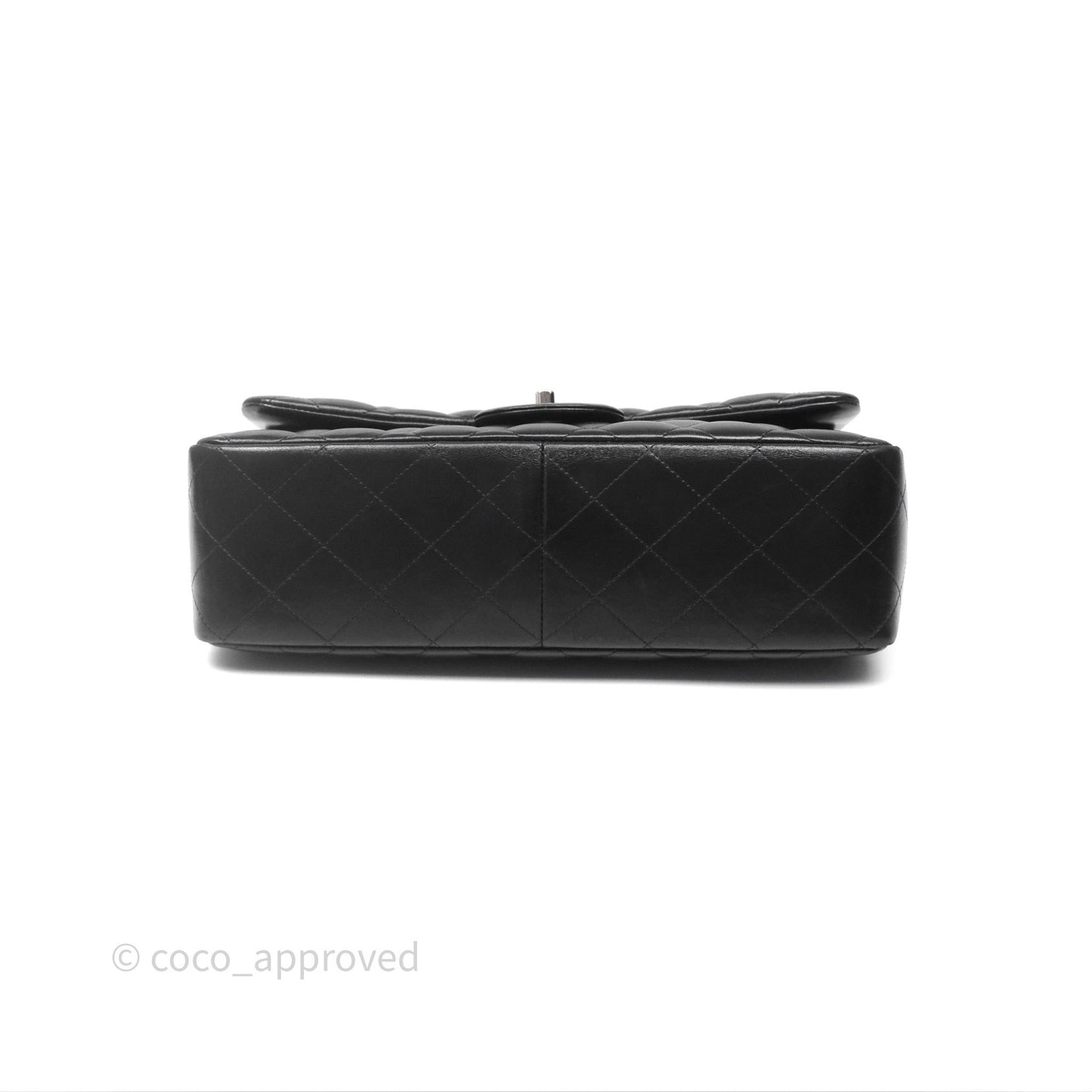 Chanel Jumbo Double Flap Black Lambskin Silver Hardware⁣⁣