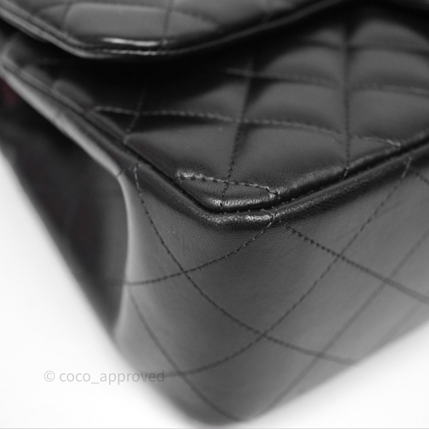 Chanel Jumbo Double Flap Black Lambskin Silver Hardware⁣⁣