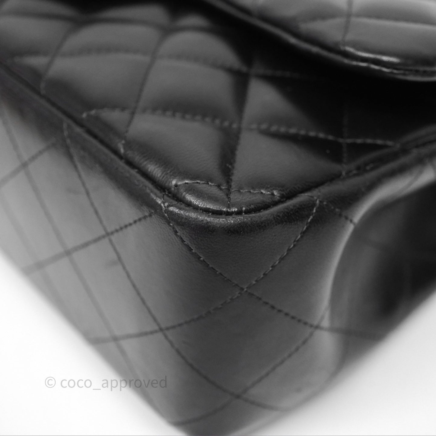 Chanel Jumbo Double Flap Black Lambskin Silver Hardware⁣⁣