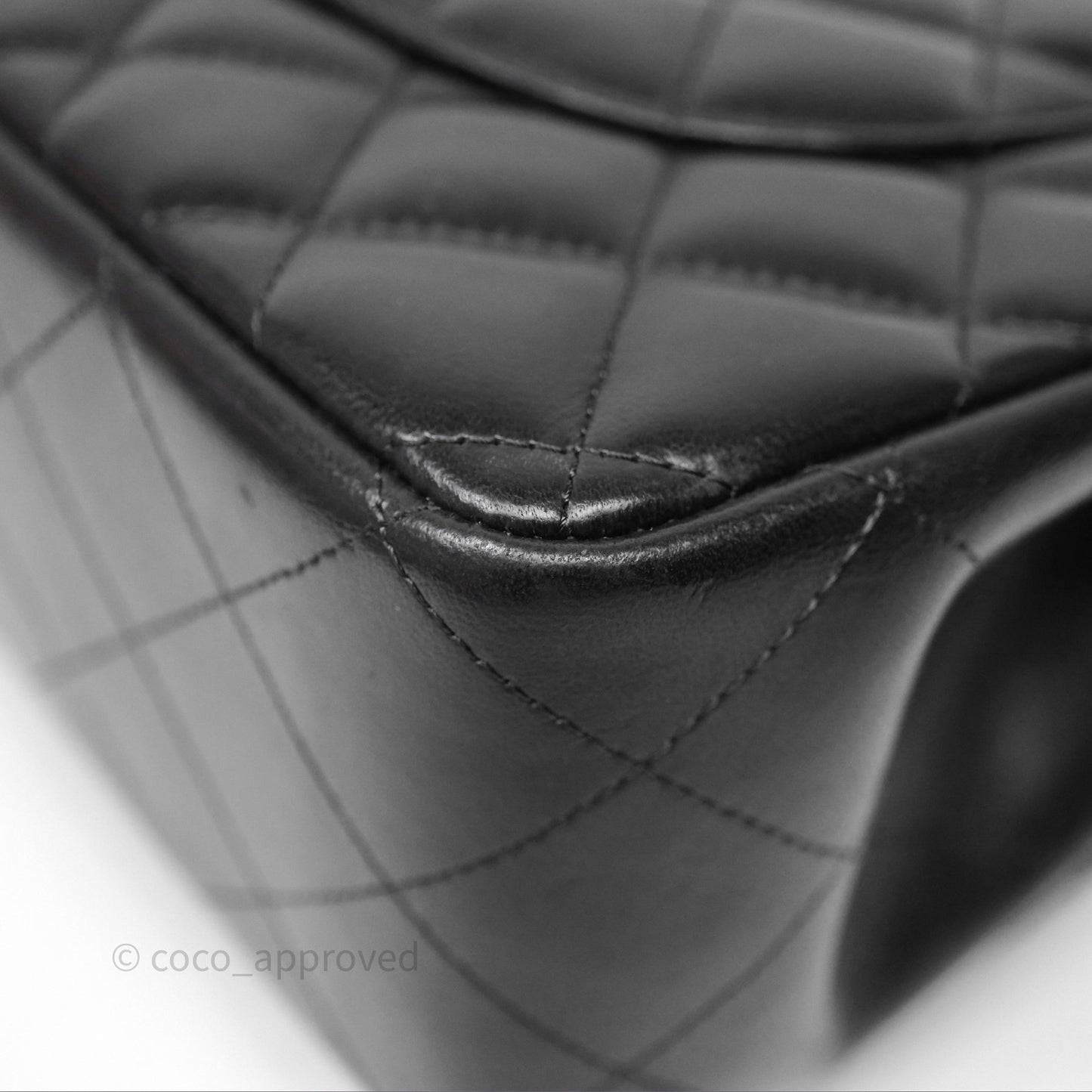 Chanel Jumbo Double Flap Black Lambskin Silver Hardware⁣⁣