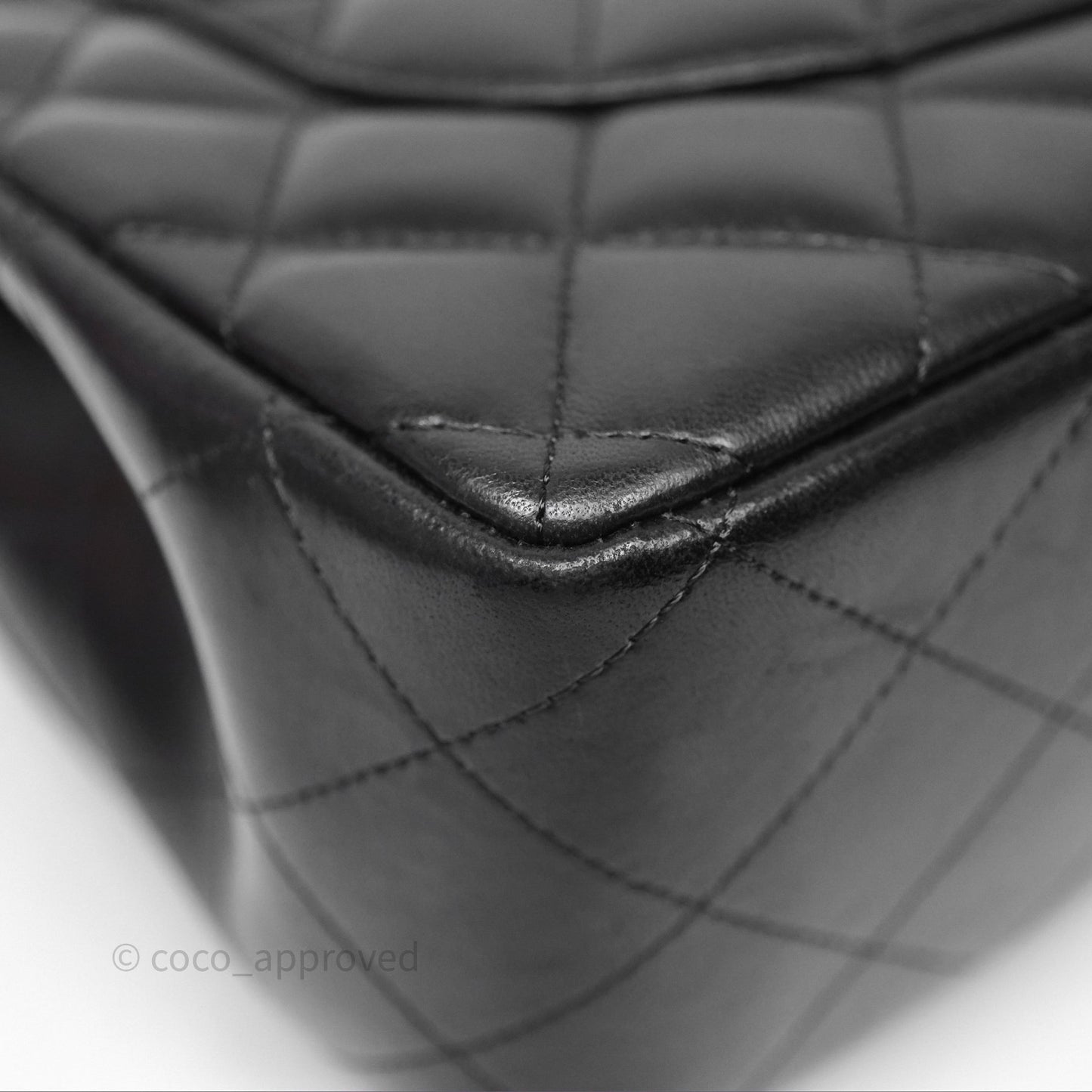 Chanel Jumbo Double Flap Black Lambskin Silver Hardware⁣⁣
