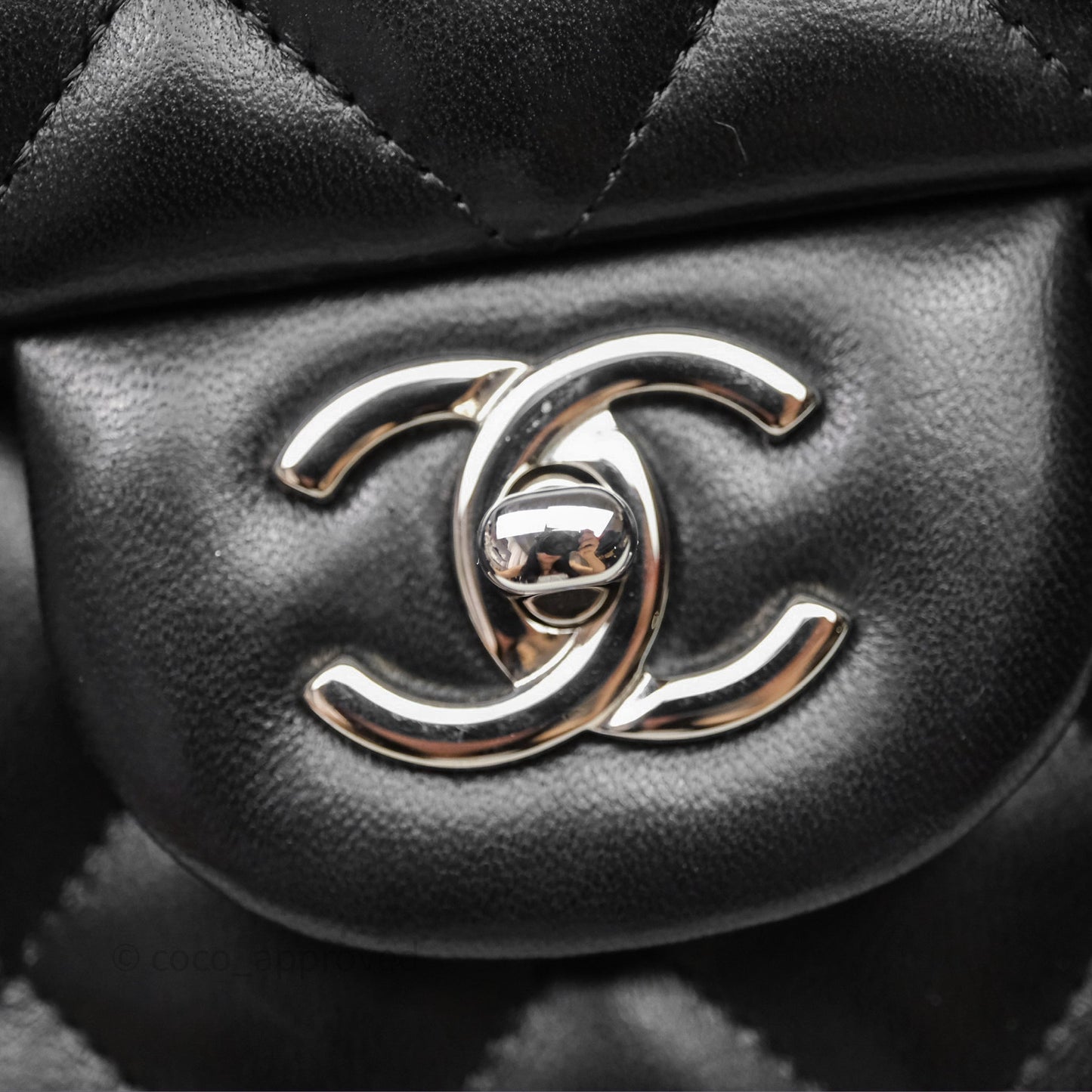 Chanel Jumbo Double Flap Black Lambskin Silver Hardware⁣⁣