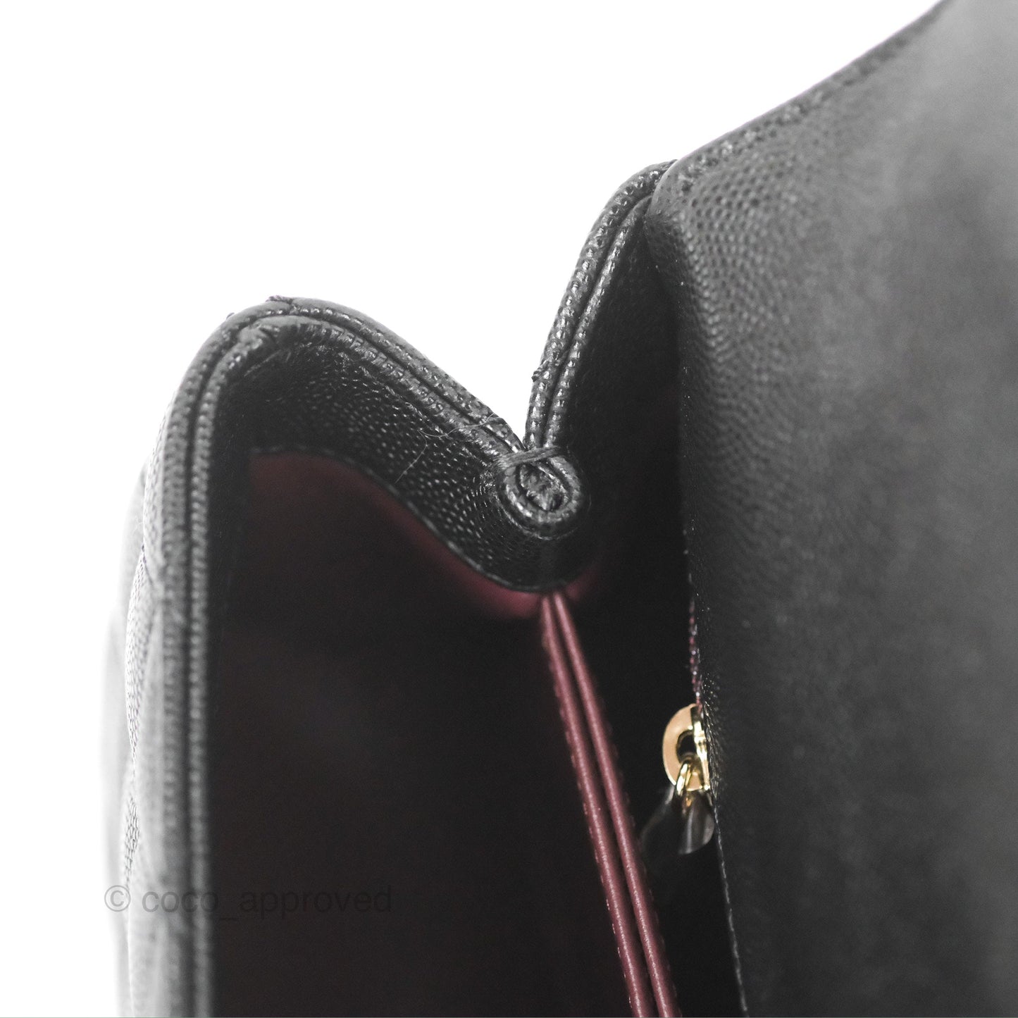 Chanel Small Coco Handle Black Caviar Gold Hardware