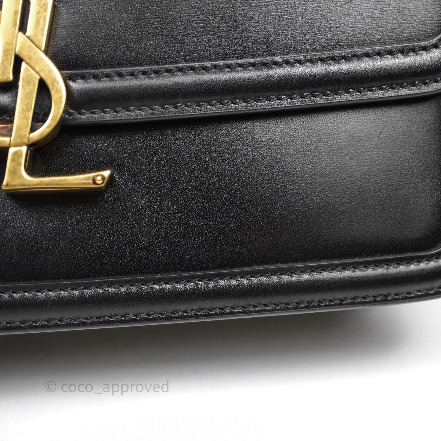 Saint Laurent Medium Black Solferino Bag Gold Hardware