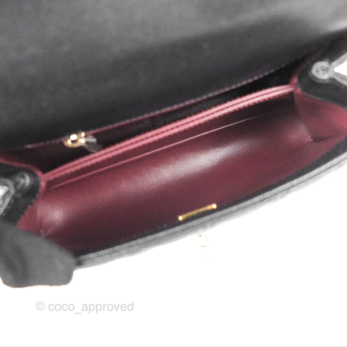 Chanel Small Coco Handle Black Caviar Gold Hardware