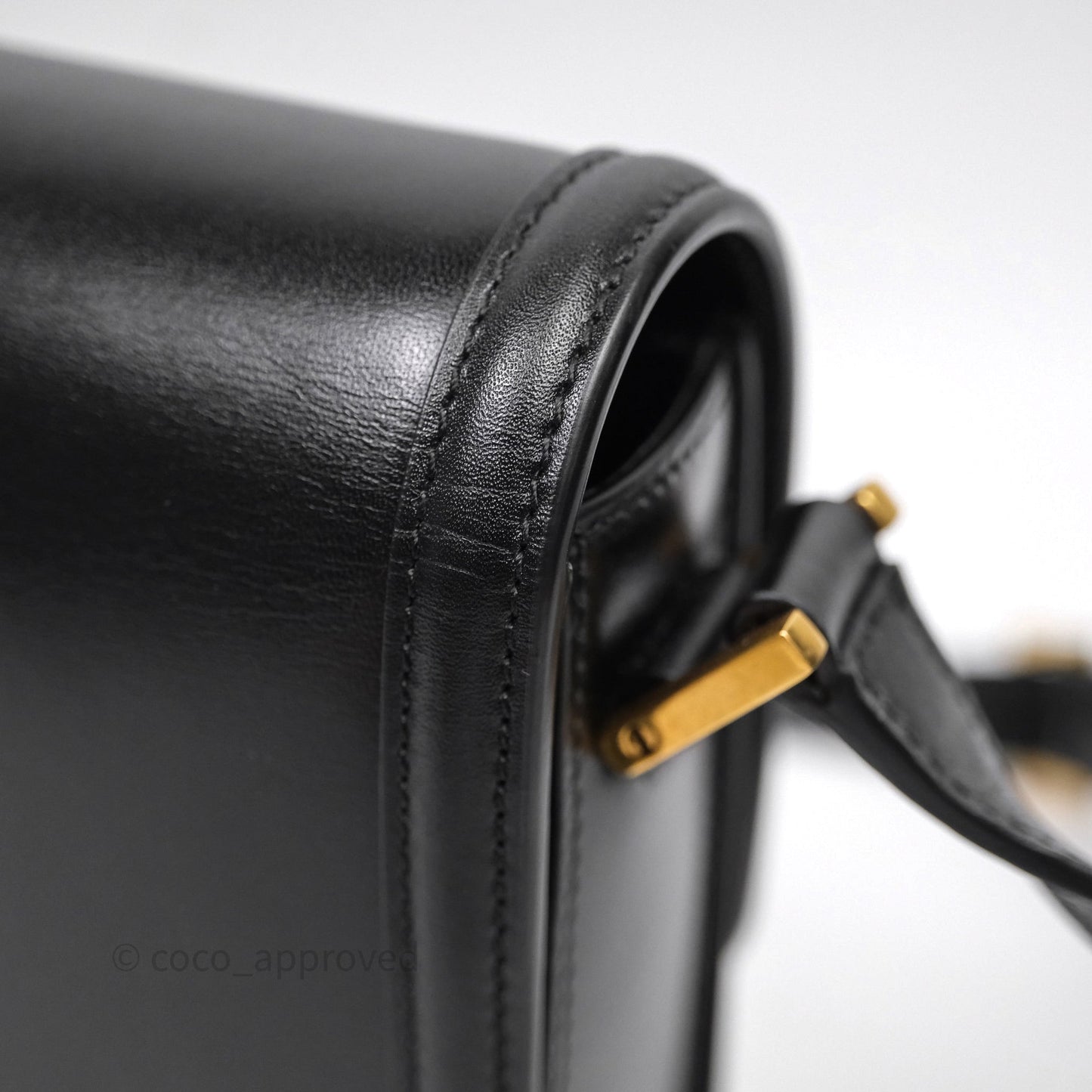 Saint Laurent Medium Black Solferino Bag Gold Hardware