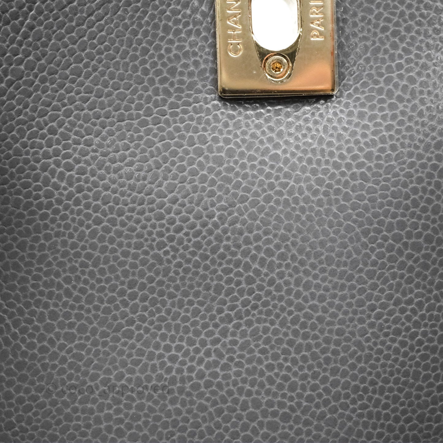 Chanel Duma Backpack Medium Grey Caviar Gold Hardware